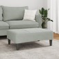 vidaXL Fußhocker Hellgrau 77x55x31 cm Samt vidaXL Fußhocker Hellgrau 77x55x31 cm Samt