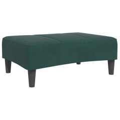 vidaXL Fußhocker Dunkelgrün 77x55x31 cm Samt