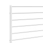 vidaXL Kopfteil Metall Weiß 200 cm