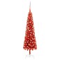 Weihnachtsbaum Schlank mit LEDs & Kugeln Rot 180 cm Weihnachtsbaum Schlank mit LEDs & Kugeln Rot 180 cm