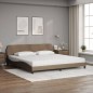 vidaXL Bett mit Matratze Cappuccino-Braun 200x200 cm Kunstleder vidaXL Bett mit Matratze Cappuccino-Braun 200x200 cm Kunstleder