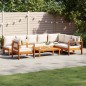 vidaXL 6-tlg. Garten-Sofagarnitur mit Kissen Massivholz Akazie vidaXL 6-tlg. Garten-Sofagarnitur mit Kissen Massivholz Akazie