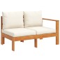 vidaXL 6-tlg. Garten-Sofagarnitur mit Kissen Massivholz Akazie vidaXL 6-tlg. Garten-Sofagarnitur mit Kissen Massivholz Akazie