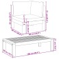 vidaXL 6-tlg. Garten-Sofagarnitur mit Kissen Massivholz Akazie vidaXL 6-tlg. Garten-Sofagarnitur mit Kissen Massivholz Akazie