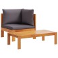 vidaXL 9-tlg. Garten-Sofagarnitur mit Kissen Massivholz Akazie vidaXL 9-tlg. Garten-Sofagarnitur mit Kissen Massivholz Akazie