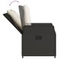 vidaXL 5-tlg. Garten-Essgruppe mit Kissen Schwarz Poly Rattan vidaXL 5-tlg. Garten-Essgruppe mit Kissen Schwarz Poly Rattan
