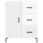 Highboard Hochglanz-Weiß 69,5x34x180 cm Holzwerkstoff Highboard Hochglanz-Weiß 69,5x34x180 cm Holzwerkstoff
