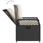 vidaXL 5-tlg. Garten-Essgruppe mit Kissen Schwarz Poly Rattan vidaXL 5-tlg. Garten-Essgruppe mit Kissen Schwarz Poly Rattan