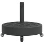 vidaXL Sonnenschirmständer mit Rollen für Ø38/48 mm Mast 27 kg Rund vidaXL Sonnenschirmständer mit Rollen für Ø38/48 mm Mast 27 kg Rund