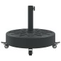 vidaXL Sonnenschirmständer mit Rollen für Ø38/48 mm Mast 27 kg Rund vidaXL Sonnenschirmständer mit Rollen für Ø38/48 mm Mast 27 kg Rund