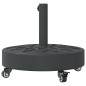 vidaXL Sonnenschirmständer mit Rollen für Ø38/48 mm Mast 27 kg Rund vidaXL Sonnenschirmständer mit Rollen für Ø38/48 mm Mast 27 kg Rund