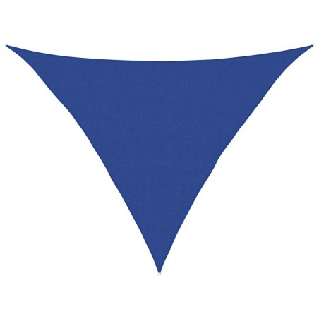 vidaXL Sonnensegel 160 g/m² Dreieckig Blau 5x5x6 m HDPE