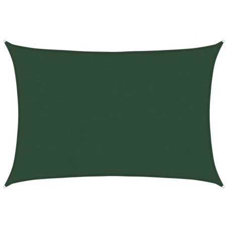 vidaXL Sonnensegel 160 g/m² Dunkelgrün 5x6 m HDPE