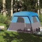 vidaXL Campingzelt 4 Personen Blau Wasserdicht vidaXL Campingzelt 4 Personen Blau Wasserdicht