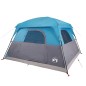 vidaXL Campingzelt 4 Personen Blau Wasserdicht vidaXL Campingzelt 4 Personen Blau Wasserdicht