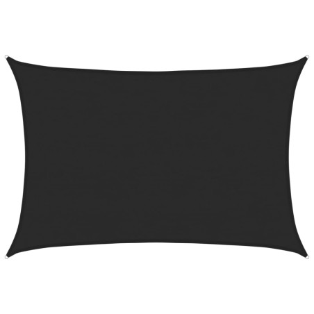 vidaXL Sonnensegel 160 g/m² Schwarz 5x6 m HDPE