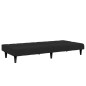 vidaXL Schlafsofa 2-Sitzer mit Fußhocker Schwarz Samt vidaXL Schlafsofa 2-Sitzer mit Fußhocker Schwarz Samt