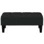 vidaXL Schlafsofa 2-Sitzer mit Fußhocker Schwarz Samt vidaXL Schlafsofa 2-Sitzer mit Fußhocker Schwarz Samt