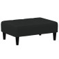 vidaXL Schlafsofa 2-Sitzer mit Fußhocker Schwarz Samt vidaXL Schlafsofa 2-Sitzer mit Fußhocker Schwarz Samt