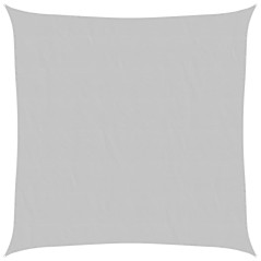 vidaXL Sonnensegel Hellgrau 2x2 m 100 % Polyester Oxford
