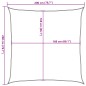 vidaXL Sonnensegel Hellgrau 2x2 m 100 % Polyester Oxford vidaXL Sonnensegel Hellgrau 2x2 m 100 % Polyester Oxford