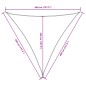 vidaXL Sonnensegel Oxford-Gewebe Dreieckig 4x4x4 m Rot