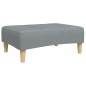 vidaXL Schlafsofa 2-Sitzer mit Fußhocker Hellgrau Stoff vidaXL Schlafsofa 2-Sitzer mit Fußhocker Hellgrau Stoff