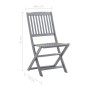 vidaXL Klappbare Gartenstühle 8 Stk. Massivholz Akazie vidaXL Klappbare Gartenstühle 8 Stk. Massivholz Akazie