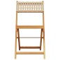 vidaXL 5-tlg. Garten-Essgruppe Beige Poly Rattan und Massivholz vidaXL 5-tlg. Garten-Essgruppe Beige Poly Rattan und Massivholz