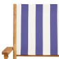 vidaXL 5-tlg. Garten-Essgruppe Stoff und Massivholz Blau und Weiß vidaXL 5-tlg. Garten-Essgruppe Stoff und Massivholz Blau und Weiß