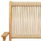 vidaXL 5-tlg. Garten-Essgruppe Polypropylen und Massivholz Beige vidaXL 5-tlg. Garten-Essgruppe Polypropylen und Massivholz Beige
