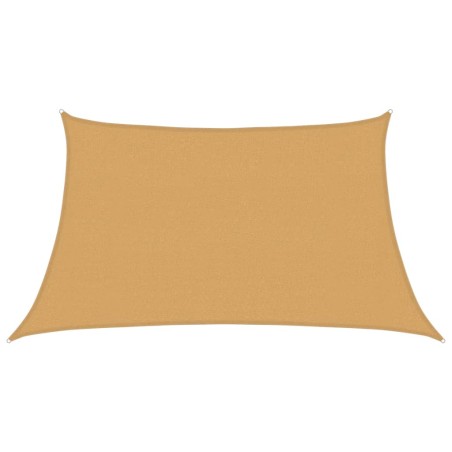 vidaXL Sonnensegel 160 g/m² Trapez Hellgrau 3/4x2 m HDPE