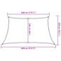 vidaXL Sonnensegel 160 g/m² Trapez Hellgrau 3/4x2 m HDPE vidaXL Sonnensegel 160 g/m² Trapez Hellgrau 3/4x2 m HDPE