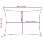 vidaXL Sonnensegel 160 g/m² Rechteckig Hellgrau 6x8 m HDPE