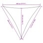 vidaXL Sonnensegel 160 g/m² Dreieckig Hellgrau 4,5x4,5x4,5 m HDPE