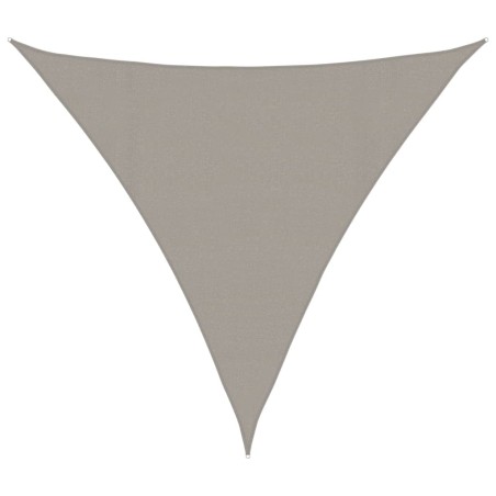 vidaXL Sonnensegel 160 g/m² Dreieckig Hellgrau 4x4x4 m HDPE