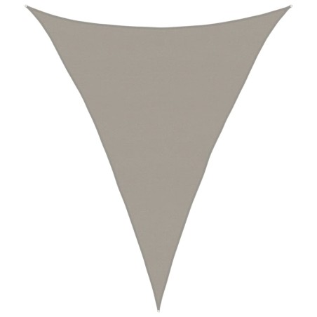 vidaXL Sonnensegel 160 g/m² Dreieckig Hellgrau 5x7x7 m HDPE