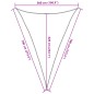 vidaXL Sonnensegel 160 g/m² Dreieckig Hellgrau 5x7x7 m HDPE