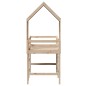 vidaXL Hochbett mit Leiter und Dach 90x190 cm Massivholz Kiefer vidaXL Hochbett mit Leiter und Dach 90x190 cm Massivholz Kiefer