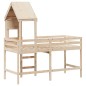 vidaXL Hochbett mit Leiter und Dach 90x190 cm Massivholz Kiefer vidaXL Hochbett mit Leiter und Dach 90x190 cm Massivholz Kiefer