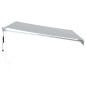 vidaXL Markise Einziehbar Anthrazit und Weiß 4x3 m Stoff und Aluminium vidaXL Markise Einziehbar Anthrazit und Weiß 4x3 m Stoff und Aluminium