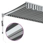 vidaXL Markise Einziehbar Anthrazit und Weiß 4x3 m Stoff und Aluminium vidaXL Markise Einziehbar Anthrazit und Weiß 4x3 m Stoff und Aluminium