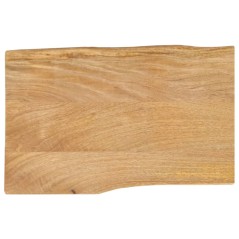 vidaXL Tischplatte mit Baumkante 70x40x2,5 cm Massivholz Mango