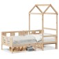 vidaXL Tagesbett mit Dach 80x200 cm Massivholz Kiefer vidaXL Tagesbett mit Dach 80x200 cm Massivholz Kiefer