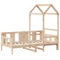 vidaXL Tagesbett mit Dach 80x200 cm Massivholz Kiefer vidaXL Tagesbett mit Dach 80x200 cm Massivholz Kiefer