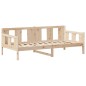 vidaXL Tagesbett und Bank mit Dach 90x190 cm Kiefernholz vidaXL Tagesbett und Bank mit Dach 90x190 cm Kiefernholz