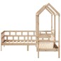 vidaXL Tagesbett Set mit Dach 80x200 cm Massivholz Kiefer vidaXL Tagesbett Set mit Dach 80x200 cm Massivholz Kiefer