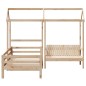 vidaXL Tagesbett und Bank mit Dach 80x200 cm Kiefernholz vidaXL Tagesbett und Bank mit Dach 80x200 cm Kiefernholz