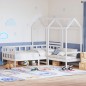 vidaXL Tagesbett Set mit Dach Weiß 90x190 cm Massivholz Kiefer vidaXL Tagesbett Set mit Dach Weiß 90x190 cm Massivholz Kiefer