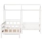 vidaXL Tagesbett Set mit Dach Weiß 90x190 cm Massivholz Kiefer vidaXL Tagesbett Set mit Dach Weiß 90x190 cm Massivholz Kiefer